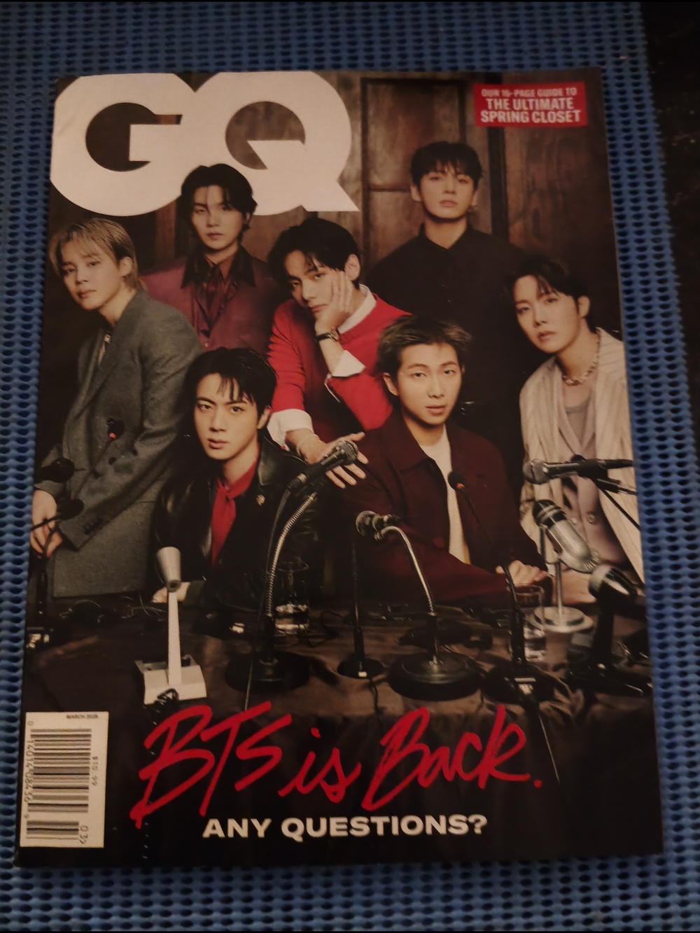 GQ Magazine featuring BTS - Red & Black Cover